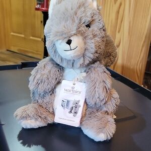 Warmies Plush Gray Bunny Heatable Stuffed Animal